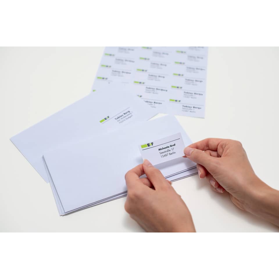 Etiketten Premium permanent, 66x33,8mm, 600 Stück, weiß HERMA 5053 HERMA 5053  600 Stück permanent haftend