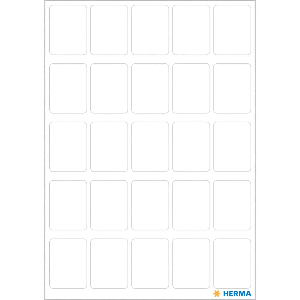Etiketten permanent, 15x20mm, 175 Stück, weiß HERMA 3660 HERMA 3660 permanent haftend