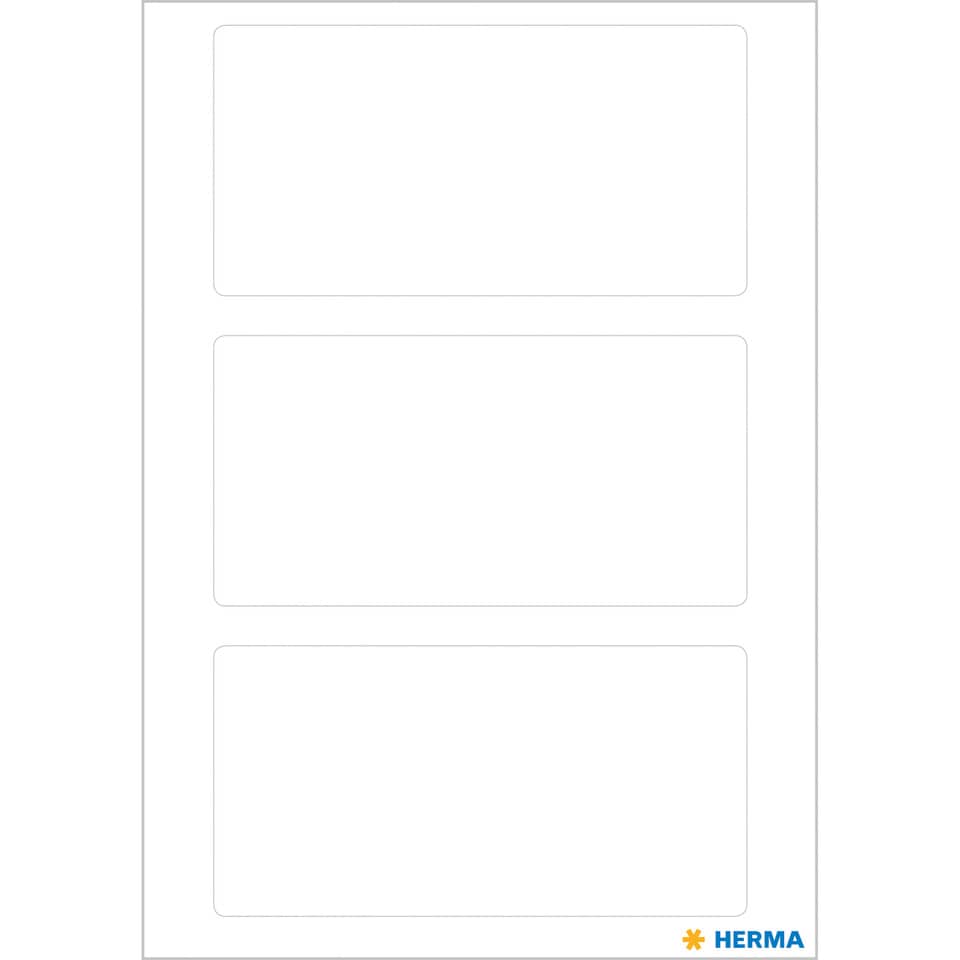 Etiketten permanent, 34x67mm, 21 Stück, weiß HERMA 3757 HERMA 3757 permanent haftend