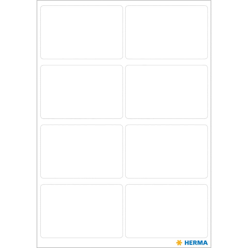 Vielzwecketiketten permanent, 26x40mm, 56 Stück, weiß HERMA 3690