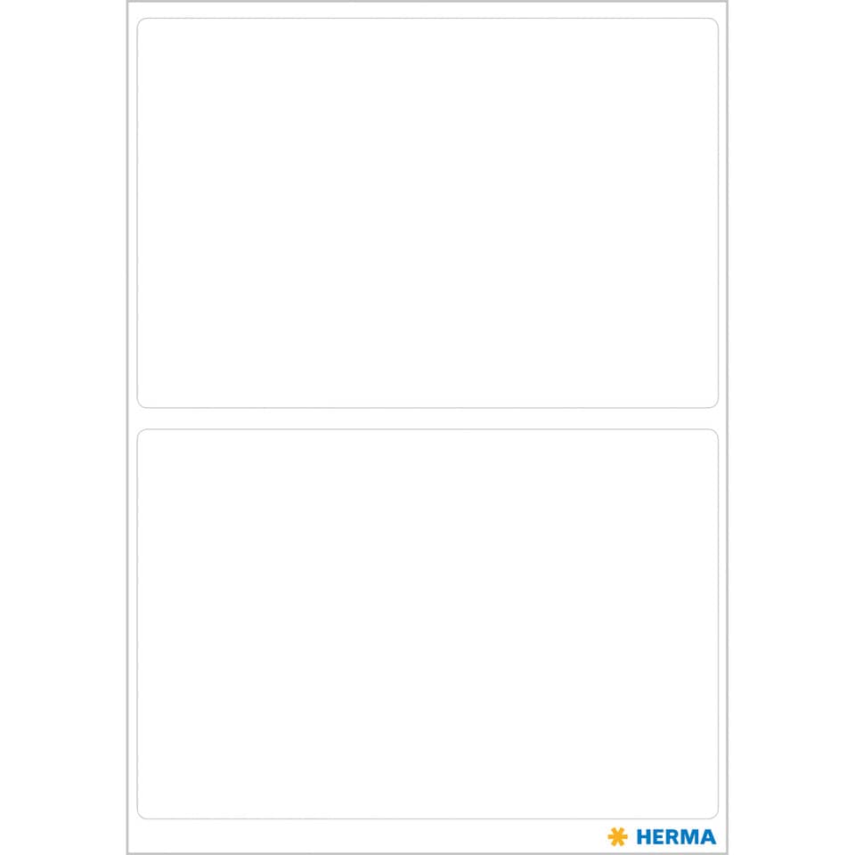Etiketten permanent, 55x82mm, 14 Stück, weiß HERMA 3758 HERMA 3758 permanent haftend