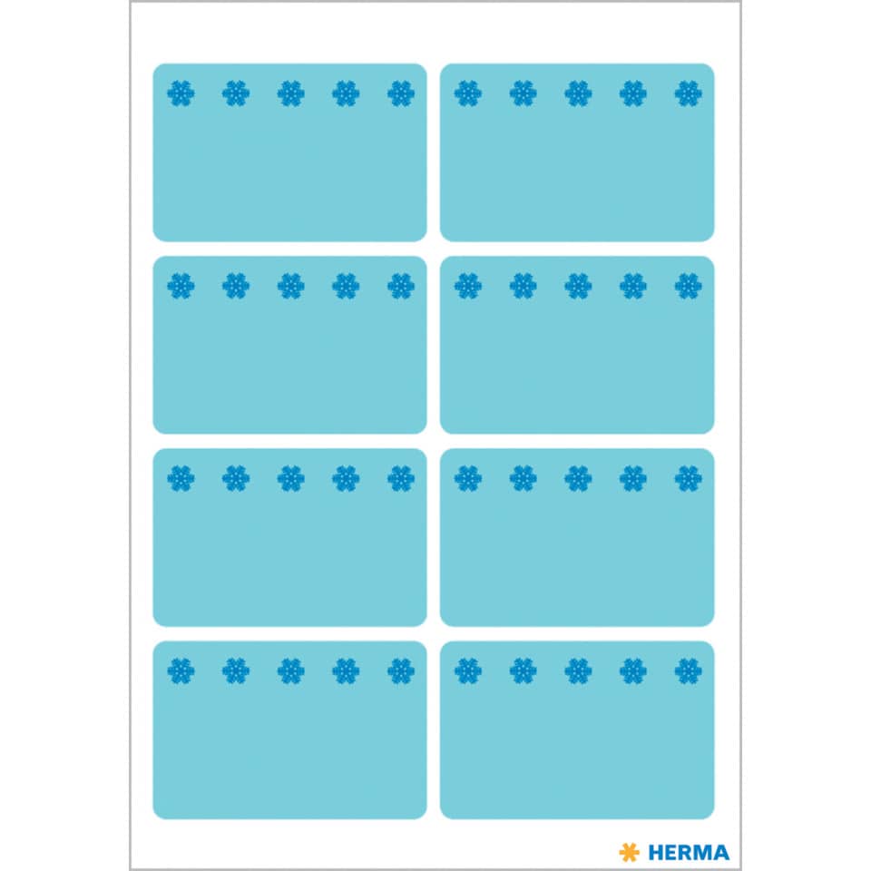 Tiefkühletiketten "Eiskristalle", 26x40mm, 48 Stück, blau HERMA 3773 HERMA 3773  Eiskristalle