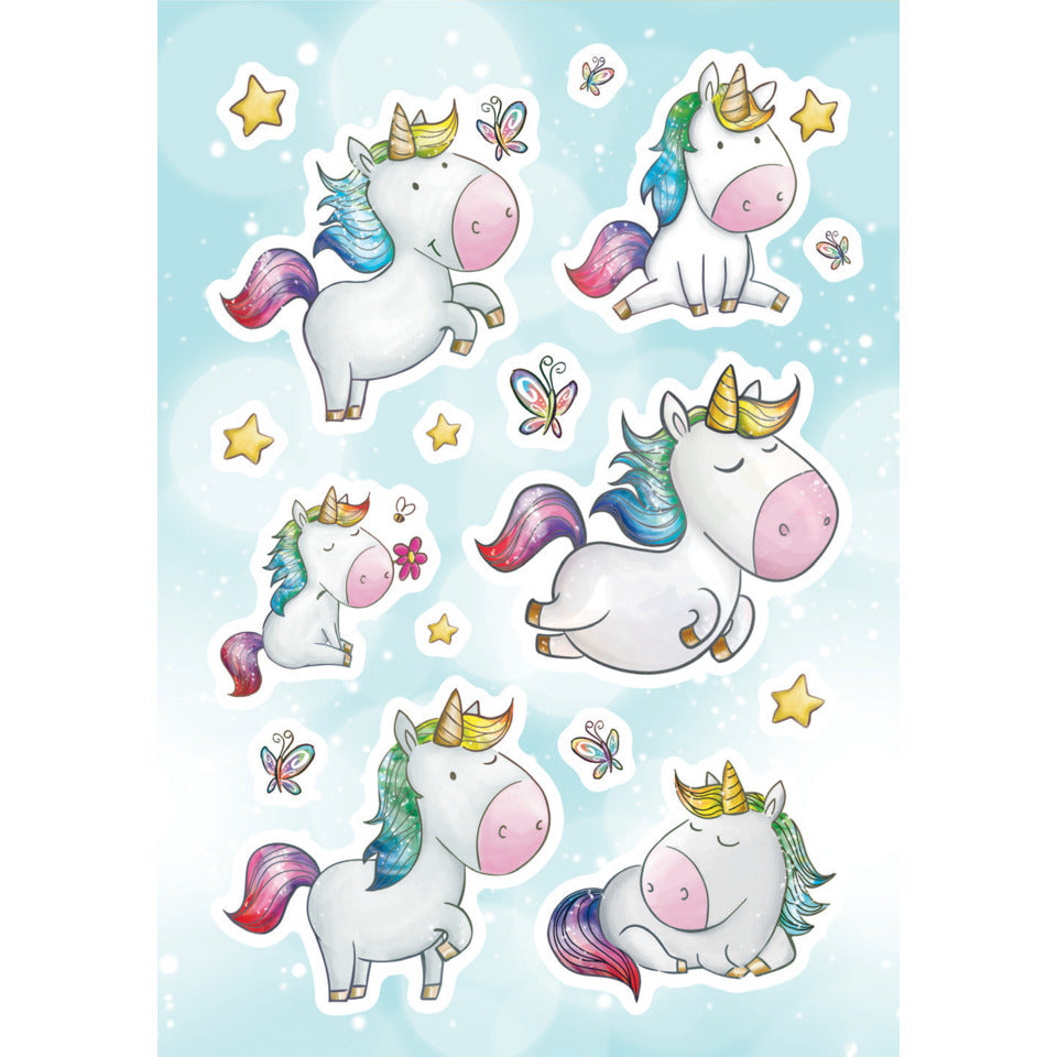 Sticker Einhorn Sternenstaub, Jewel, 6 Stück HERMA 15402 HERMA 15402 Jewel