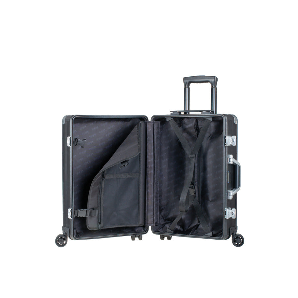 Reisetrolley ORBIT, 400 x 550 x 200 mm, Aluminium, schwarz matt ALUMAXX 45171 ALUMAXX 45171 40x55x20cm