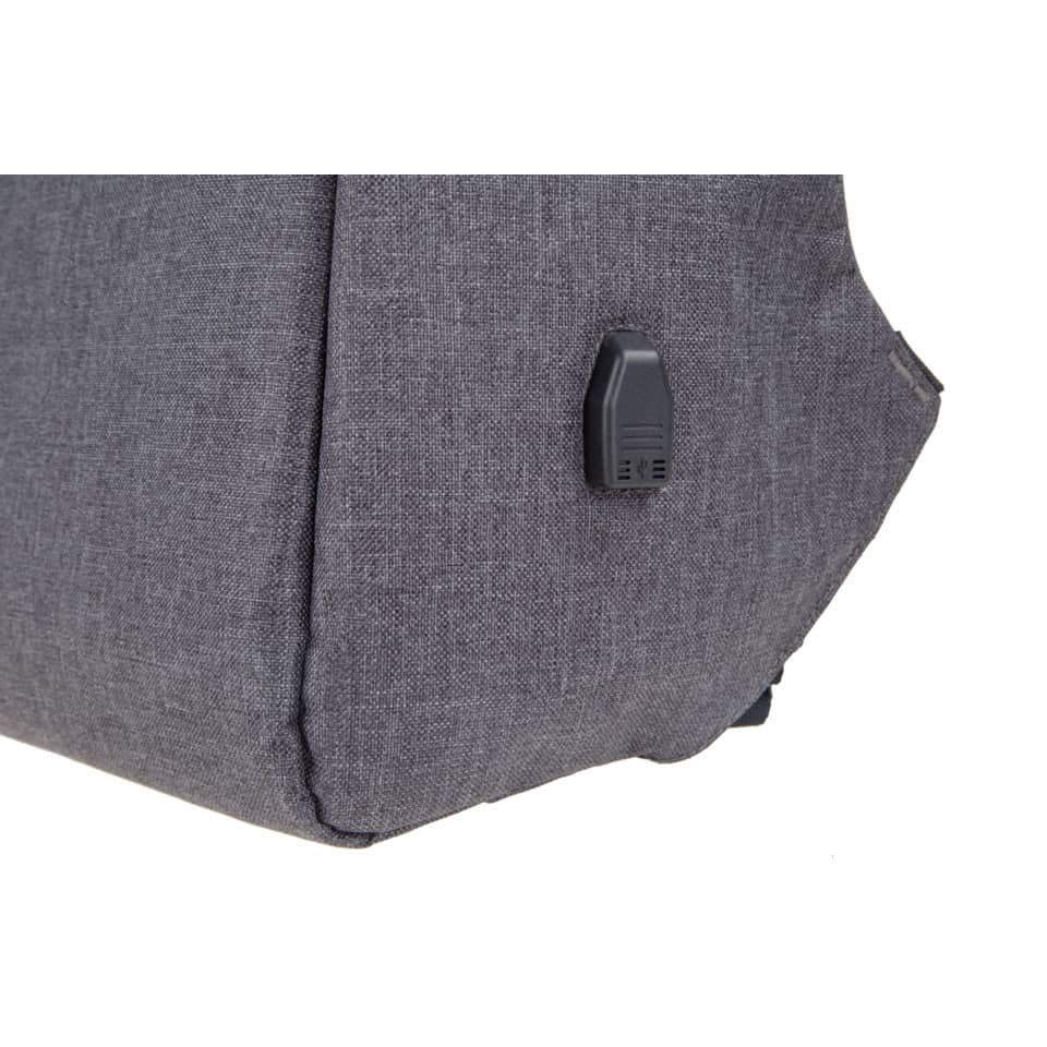 Rucksack SAFEPAK, 310 x 450 x 150 mm, 600D Polyester, grau LIGHTPAK 46153 LIGHTPAK 46153 31x45x15cm