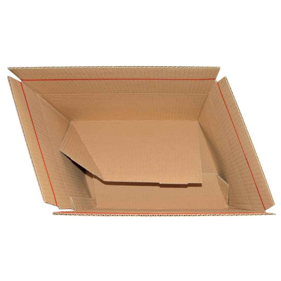 Versandkarton Blitzboden, 304x216x130-220mm, braun COLOMPAC 30000309 COLOMPAC 30000309 304x216x130-220