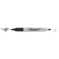 Permanentmarker Sharpie Twin Tip, 0,5-1mm, schwarz SHARPIE S0811100 PAPERMATE S0811100 schwarz