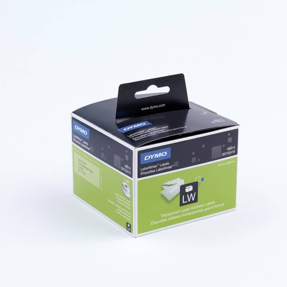 Adressetiketten, 36x89mm, 2x130 Stück, transparent DYMO S0722410 DYMO S0722410 99013  260ST