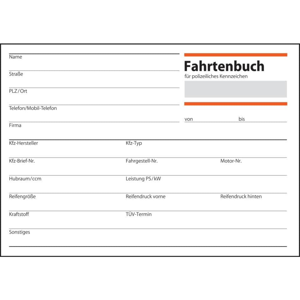 Fahrtenbuch PKW, A6, 40 Blatt, 3 Stück SIGEL T1179 SIGEL T1179 2+1 (gratis) Aktion