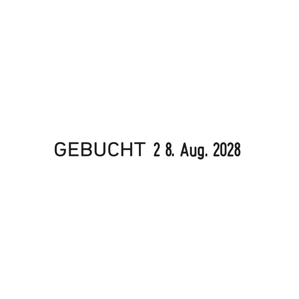 Wortbanddrehstempel Classic, mit Datum, 4mm, schwarz TRODAT 1117