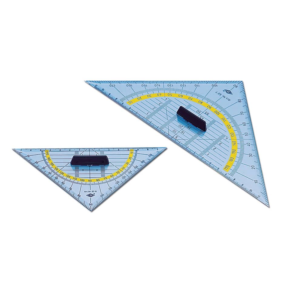 Geometriedreieck abnehmbarer Griff, 25cm WEDO 52 7 WEDO 52 7 abn.Griff m.Facette