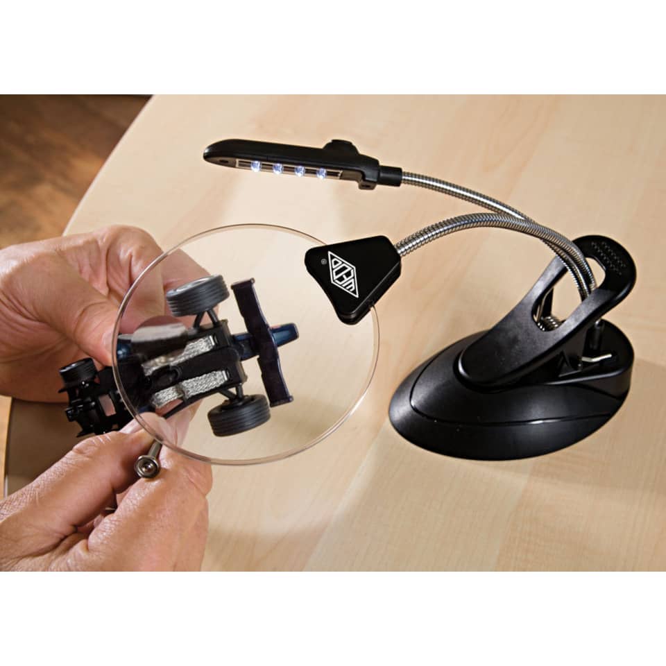 Tischlupe mit LED-Licht, schwarz WEDO 271 75201 WEDO 271 75201 12,5 cm