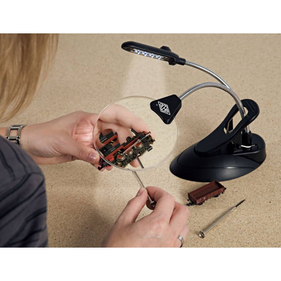 Tischlupe mit LED-Licht, schwarz WEDO 271 75201 WEDO 271 75201 12,5 cm