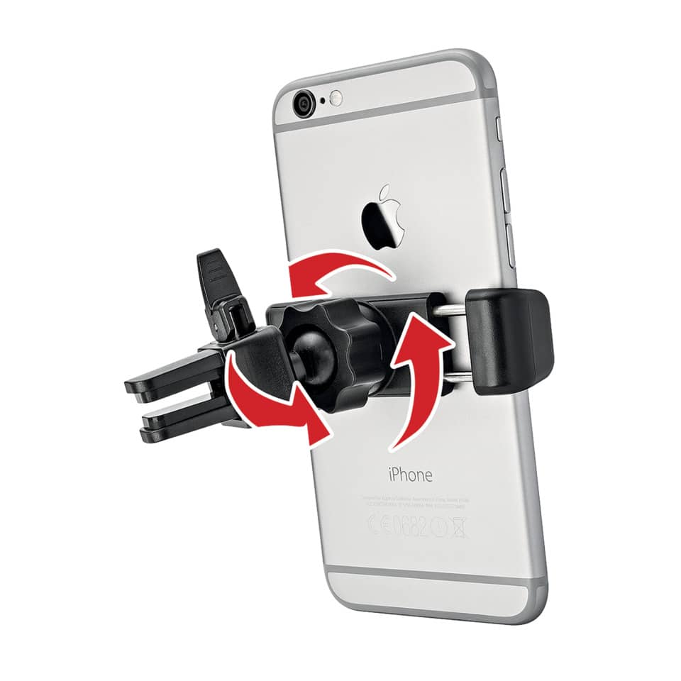 Smartphone-Halter Clip-it, schwarz WEDO 60 06101 WEDO 60 06101/60 05101 zum Klemmen