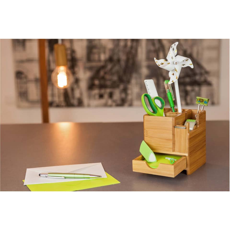 Schreibköcher Bambus, braun WEDO 61 1707