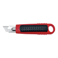 Cutter Safety Standard, Trapezklinge, automatischer Klingenrückzug Rechtshänder/Linkshänder, Kunststoffgehäuse, inkl. 2 Ersatzklingen, rot WEDO 78800 WEDO 78800 Standard