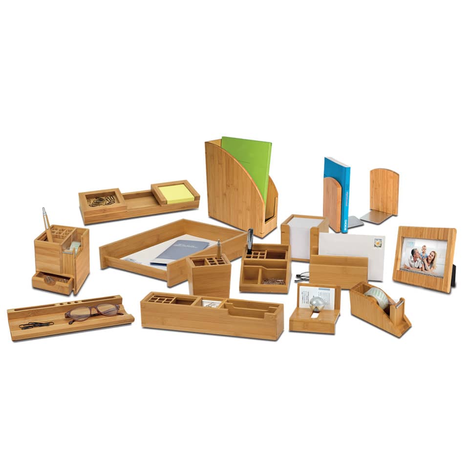 Schreibköcher Bambus, braun WEDO 61 1707