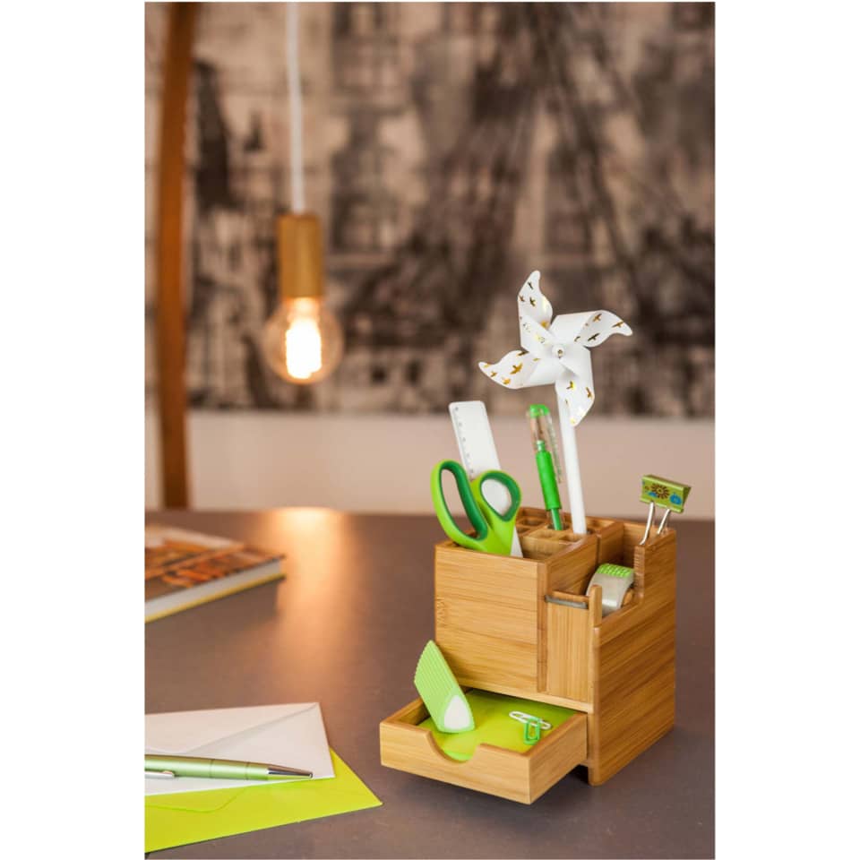 Schreibköcher Bambus, braun WEDO 61 1707