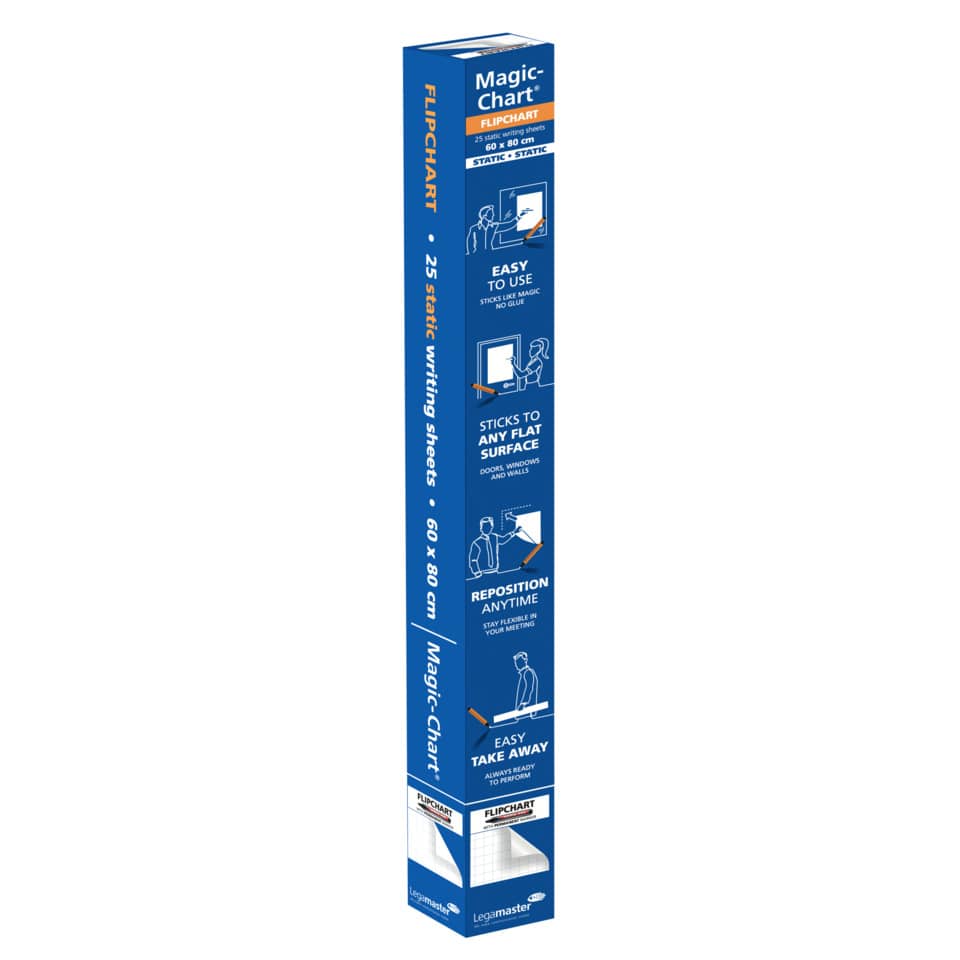 Schreibfolie Magic-Chart Flipchart, 60 x 80cm, 25 Blatt, weiß LEGAMASTER 7-159000 LEGAMASTER 7-159000 60x80cm