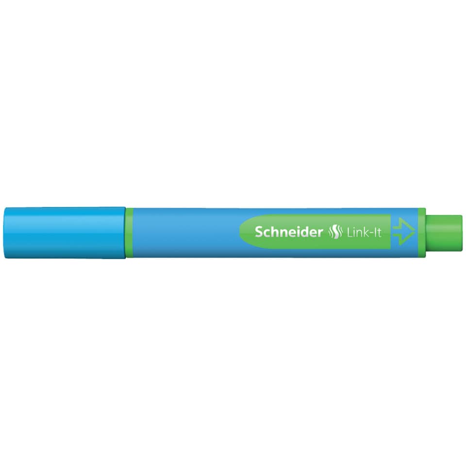 Kugelschreiber Slider Link-It, Kappenmodell, XB, hellblau, Schaftfarbe: cyan SCHNEIDER 50-154510 SCHNEIDER 154510