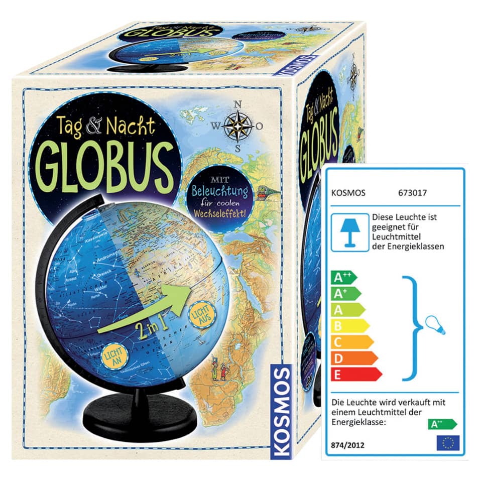 Lernspiel Globus Tag/Nacht KOSMOS 673017 KOSMOS 673017 D26cm