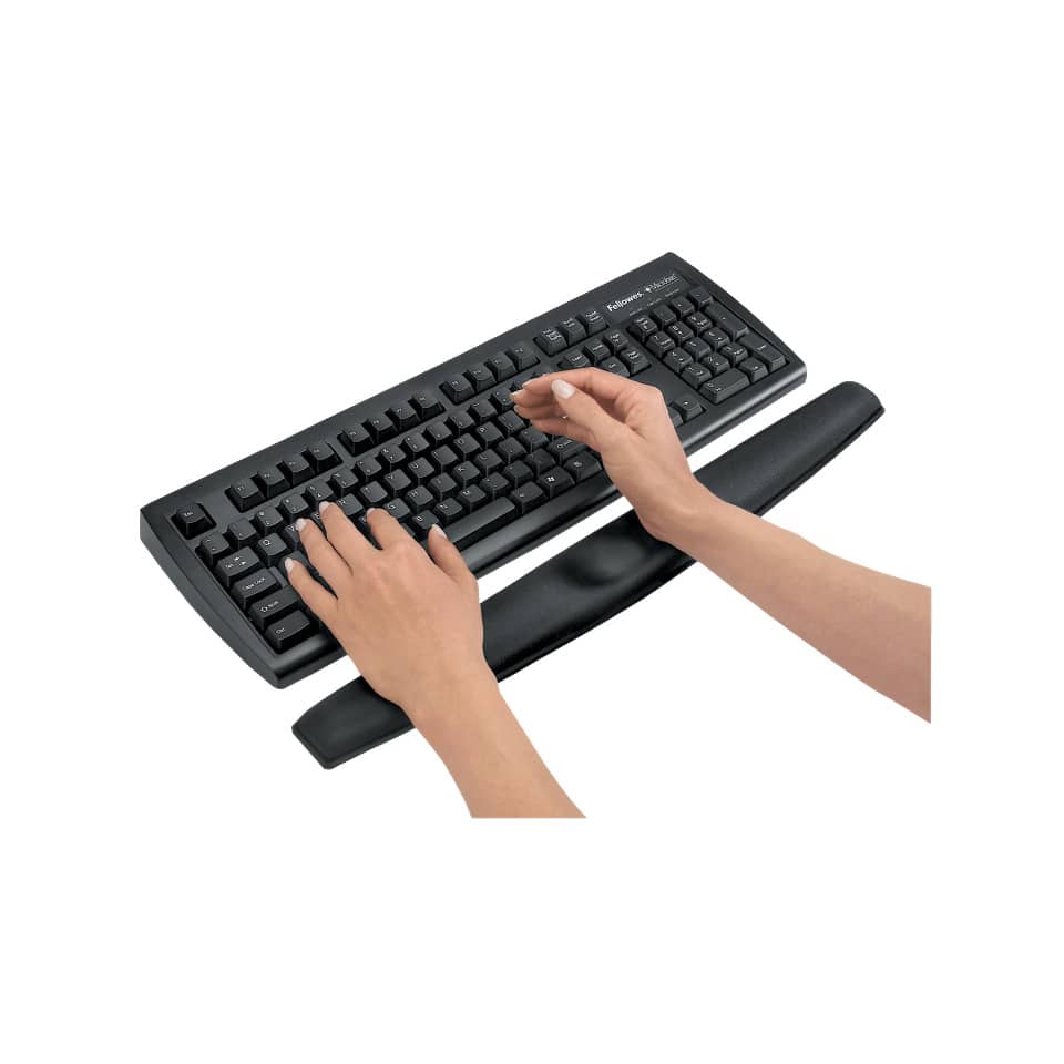 Tastatur-Handgelenkauflage Memory Foam, Polyurethane Gel, 490 x 23,8 x 58,7 mm, schwarz FELLOWES 9178201
