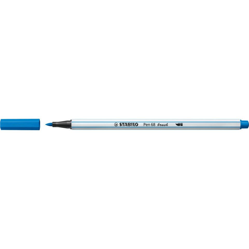 Faserschreiber mit Pinselspitze Pen 68 brush, dunkelblau STABILO 568/41
