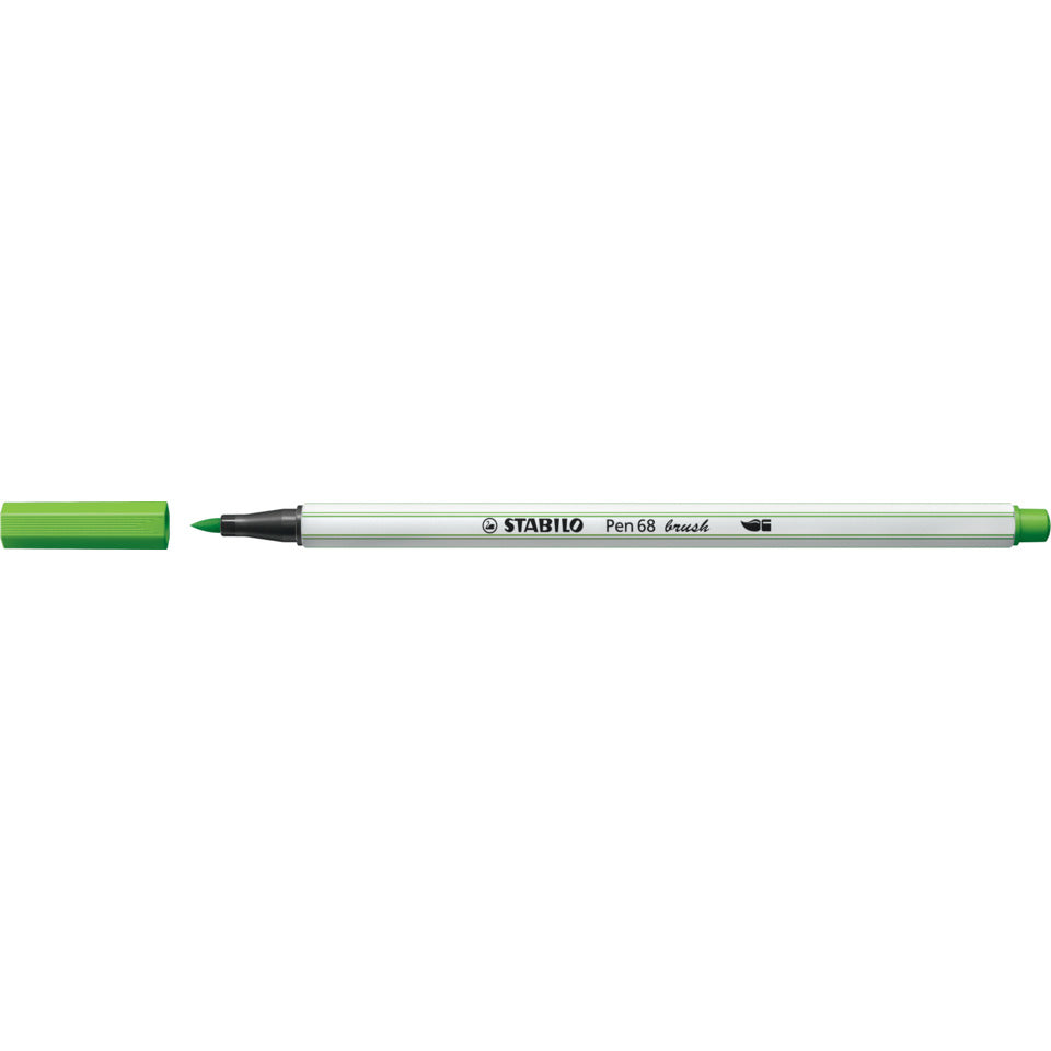 Faserschreiber mit Pinselspitze Pen 68 brush, laubgrün STABILO 568/43