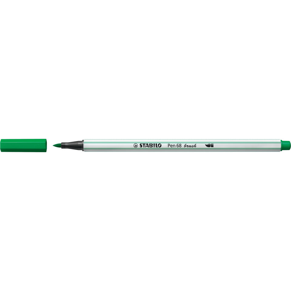 Faserschreiber mit Pinselspitze Pen 68 brush, smaragdgrün STABILO 568/36