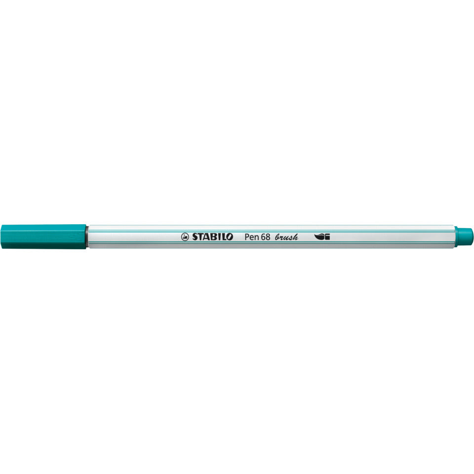 Faserschreiber mit Pinselspitze Pen 68 brush, türkisblau STABILO 568/51