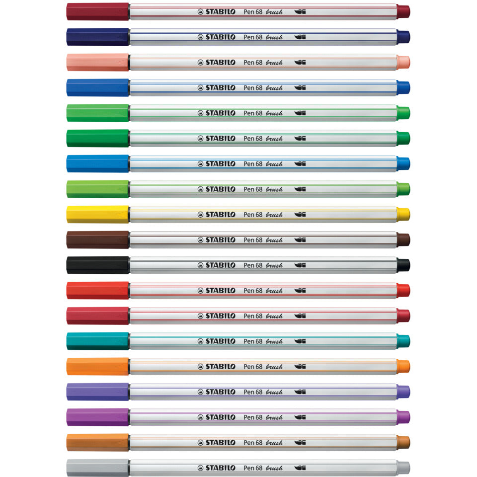 Faserschreiber mit Pinselspitze Pen 68 brush, ultramarinblau STABILO 568/32