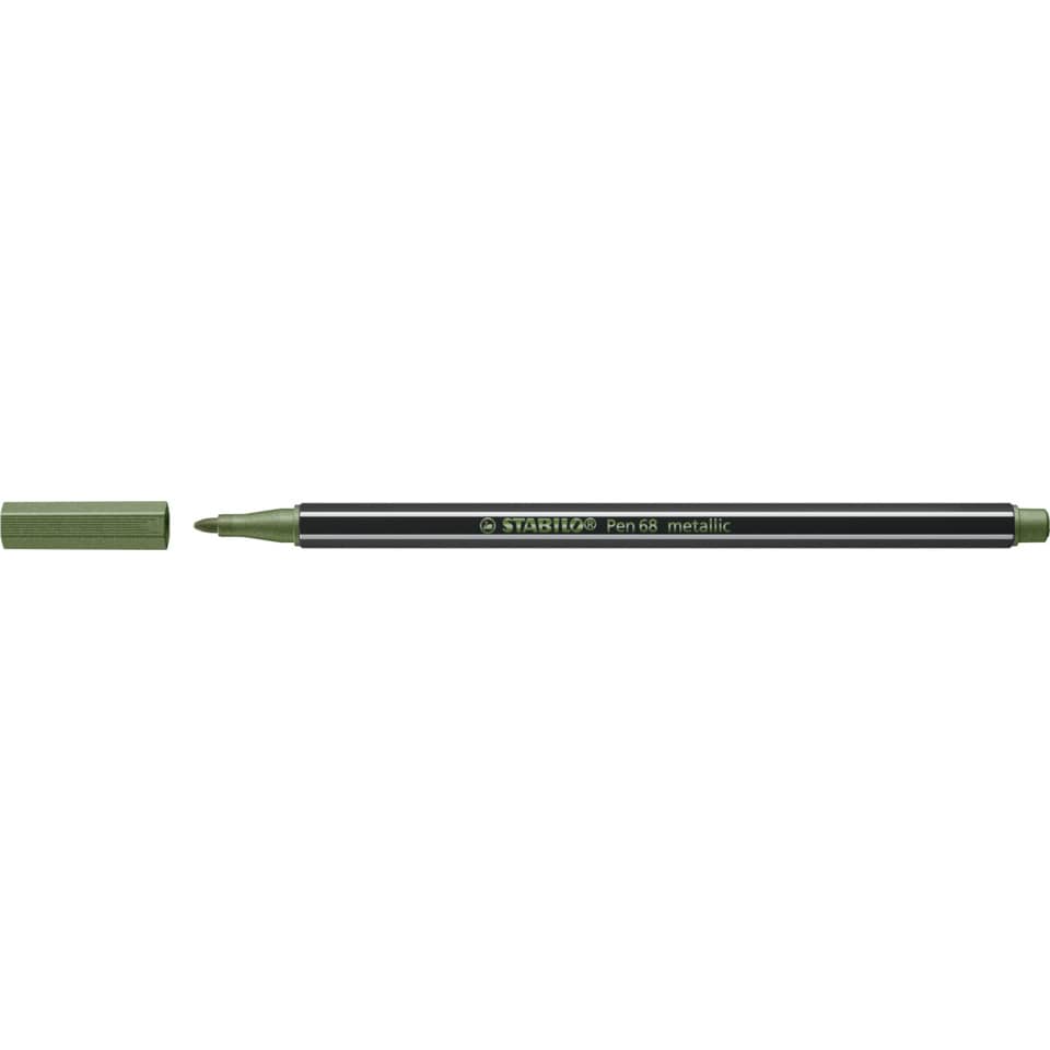 Fasermaler Pen 68, 1mm, metallic hellgrün STABILO 68/843