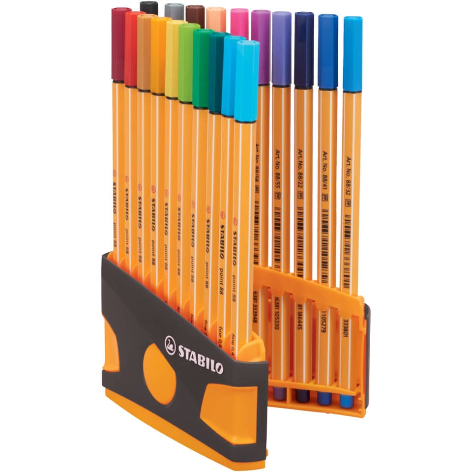 Fineliner point 88® ColorParade, Klappbox mit 20 Stiften STABILO 8820-03-05 STABILO 8820-03-05 ColorParade