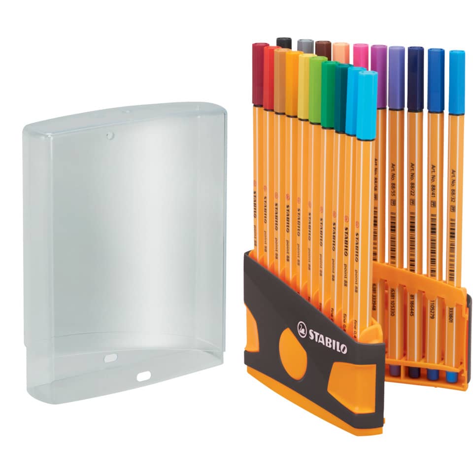 Fineliner point 88® ColorParade, Klappbox mit 20 Stiften STABILO 8820-03-05 STABILO 8820-03-05 ColorParade