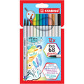 Faserschreiber mit Pinselspitze Pen 68 brush, Etui mit 12 Stiften STABILO 568/12-21 STABILO 568/12-21 Kartonetui