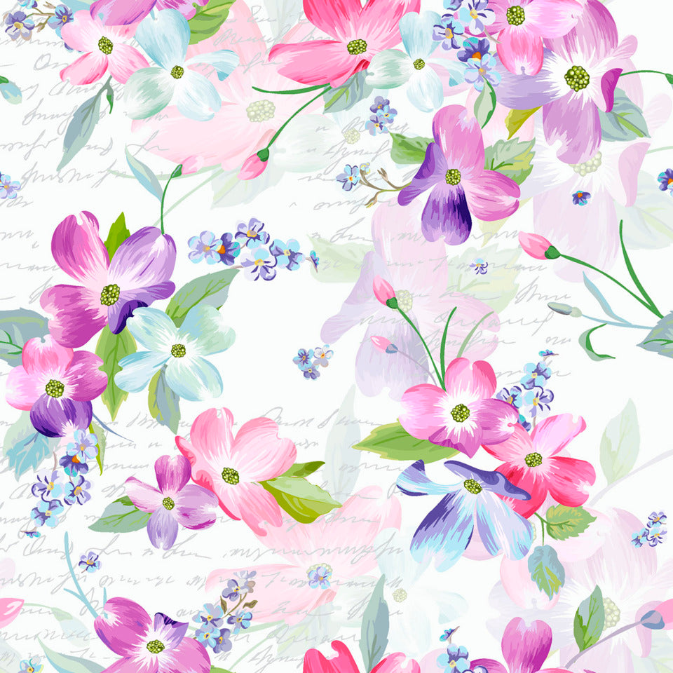 Motivserviette Blüten, 33 x 33 cm, 3-lagig, 20 Stück PAPER+DESIGN 192001
