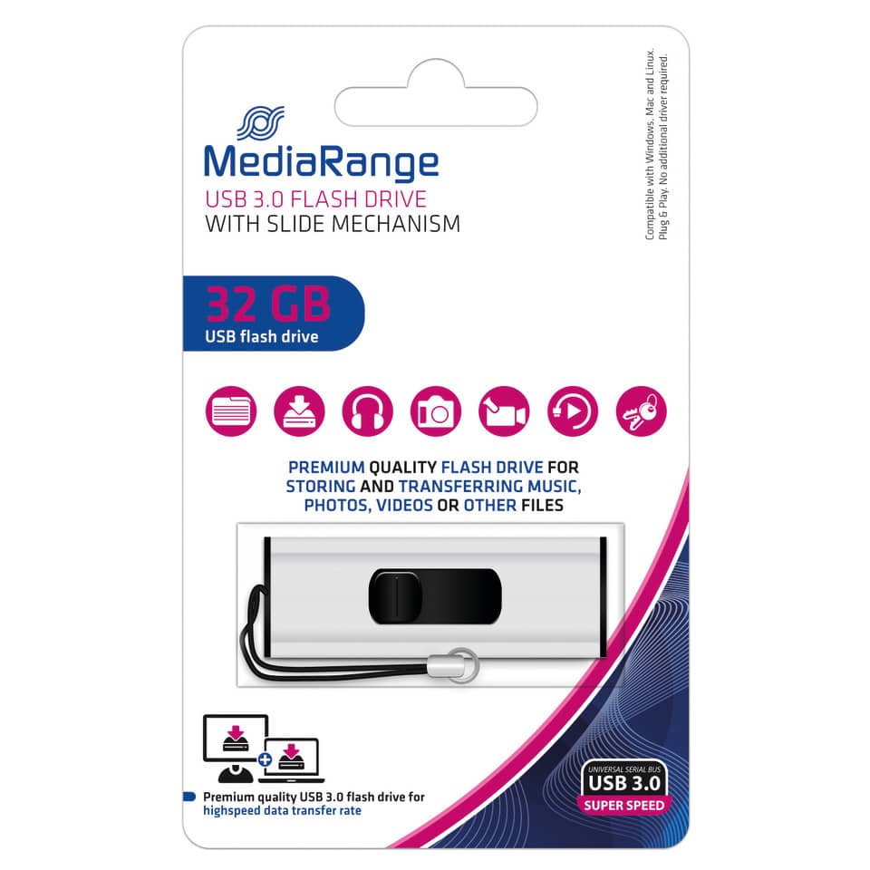 USB Stick 3.0 super speed, 32 GB  /DTIG4 MEDIARANGE MR916