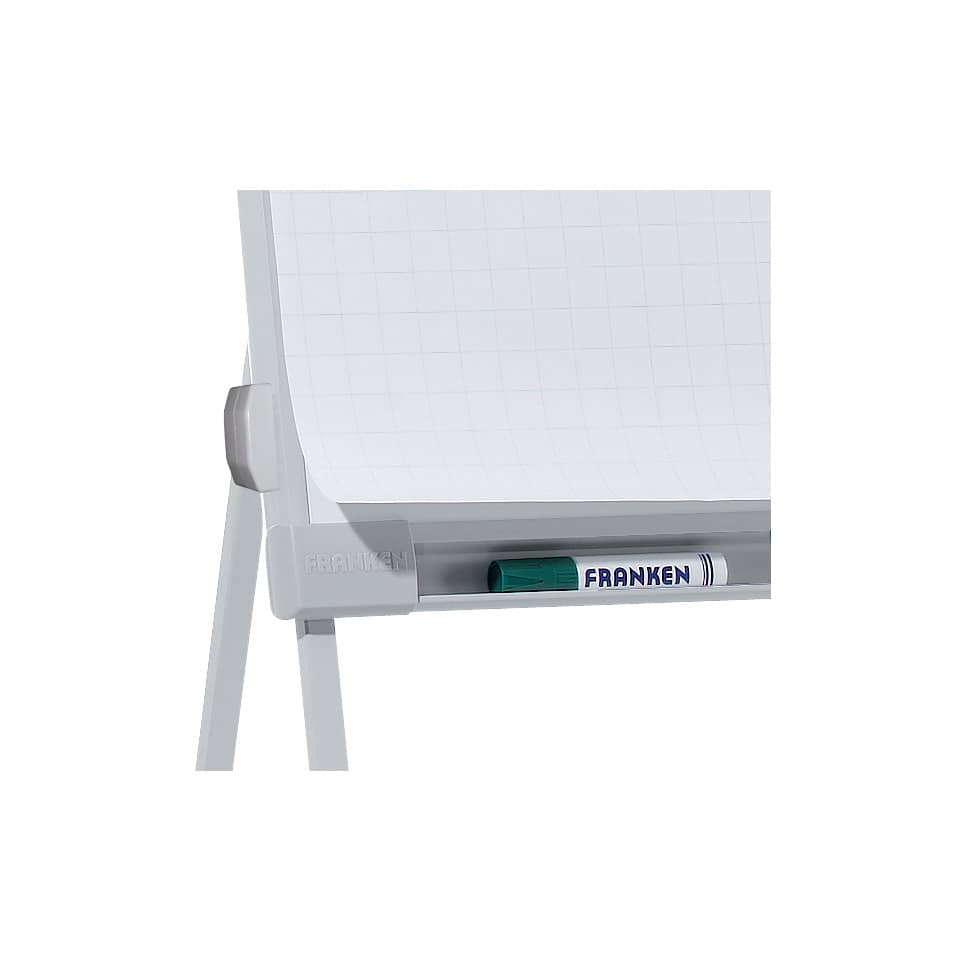 Flipchart PRO, Dreibeinstativ, Stahl, höhenverstellbar, 67 x 95 cm, hellgrau FRANKEN FC43 FRANKEN FC43 hellgrau
