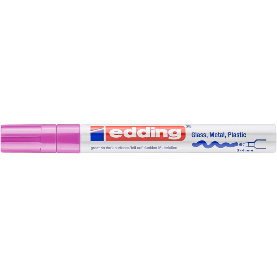 Glanzlackmarker 750, 2-4mm, Rundspitze, pink EDDING 750-9-009 EDDING 750-9-009  750CR-009