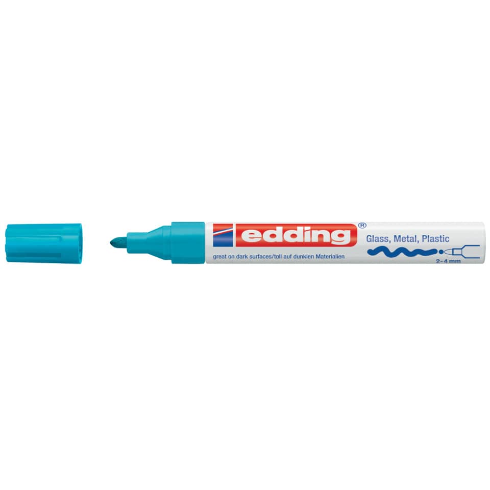 Glanzlackmarker 750, 2-4mm, Rundspitze, hellblau EDDING 750CR-010 EDDING 750-9-010  750CR-010