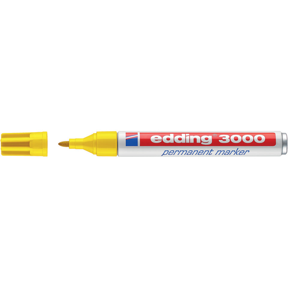Permanentmarker 3000, Rundspitze, nachfüllbar, 1,5-3mm, gelb EDDING 4-3000005 EDDING 3000-005 Rundspitze nachfüllbar