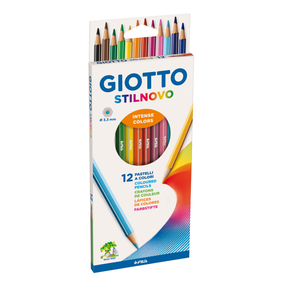 Farbstifte 12 Stück Stilnovo sortiert GIOTTO F257900