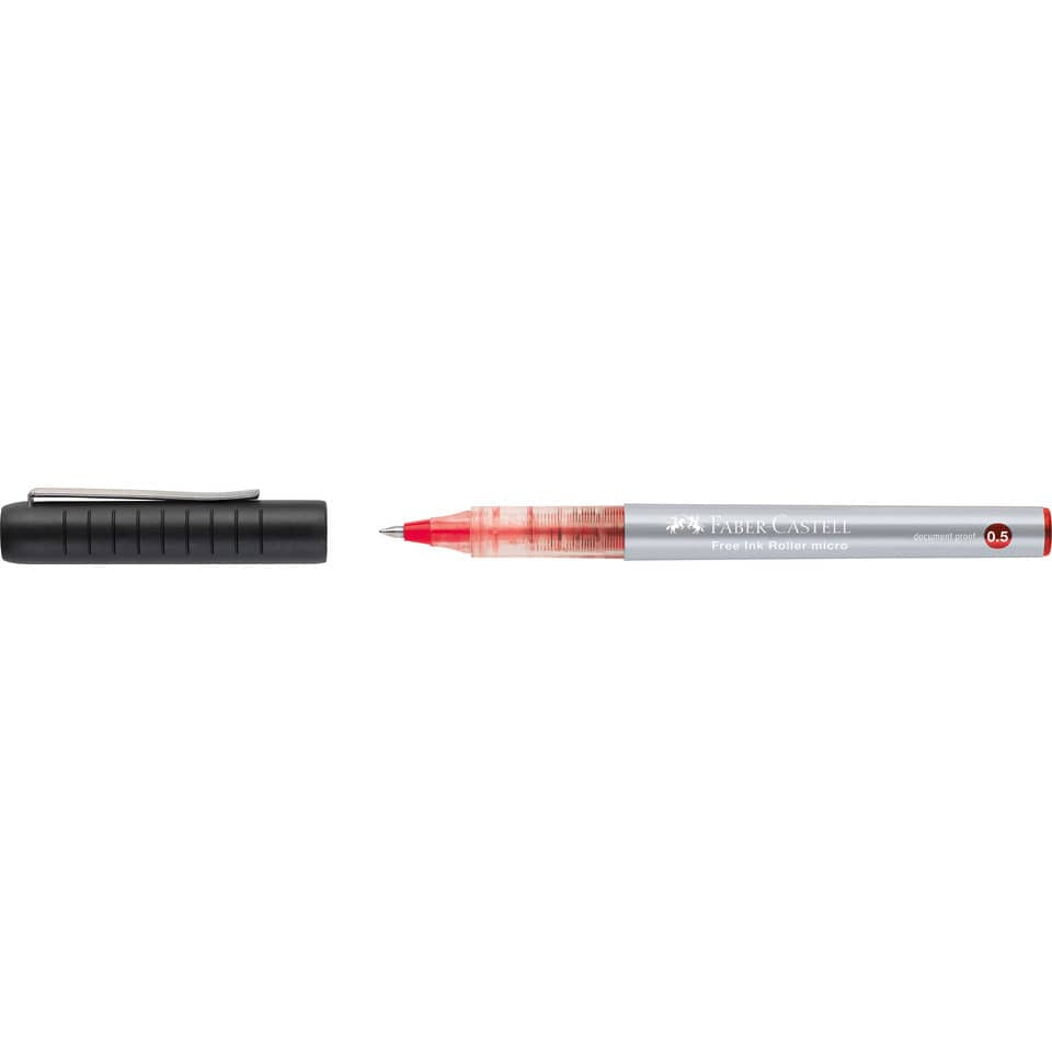 Tintenroller Free Ink Micro, 0,5 mm, rot FABER CASTELL 348503 FABER-CASTELL 348503