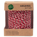 Kordel, 2mmx40m, rot/weiß GOLDINA 4017 0220/01 0040