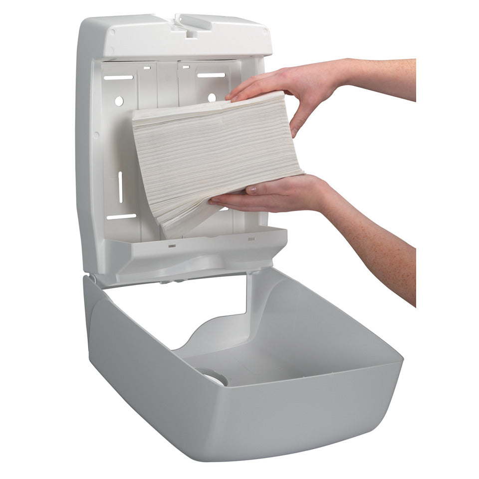Falthandtuch Essential™ Interfold, 1-lagig, W-Falz, 5100 Blatt, weiß SCOTT 6617