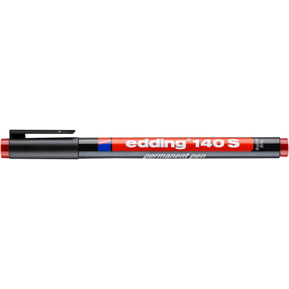 Permanentmarker 140S, 0,3mm, rot EDDING 140 002 EDDING 4-140-002 permanet