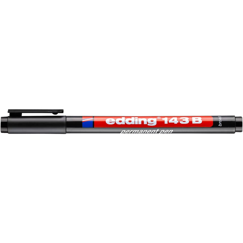 Permanentmarker 143B, 1-3 mm, schwarz EDDING 143 001 EDDING 4-143-001 permanent