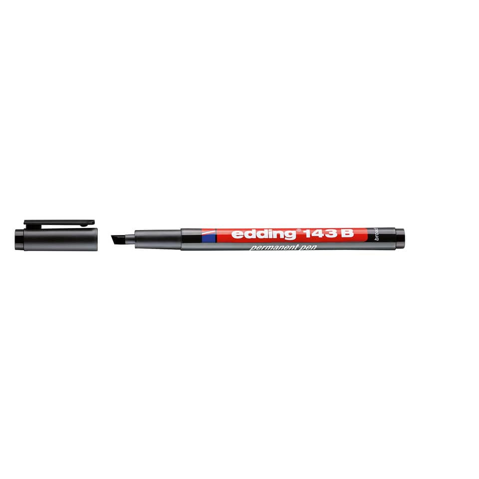 Permanentmarker 143B, 1-3 mm, schwarz EDDING 143 001 EDDING 4-143-001 permanent