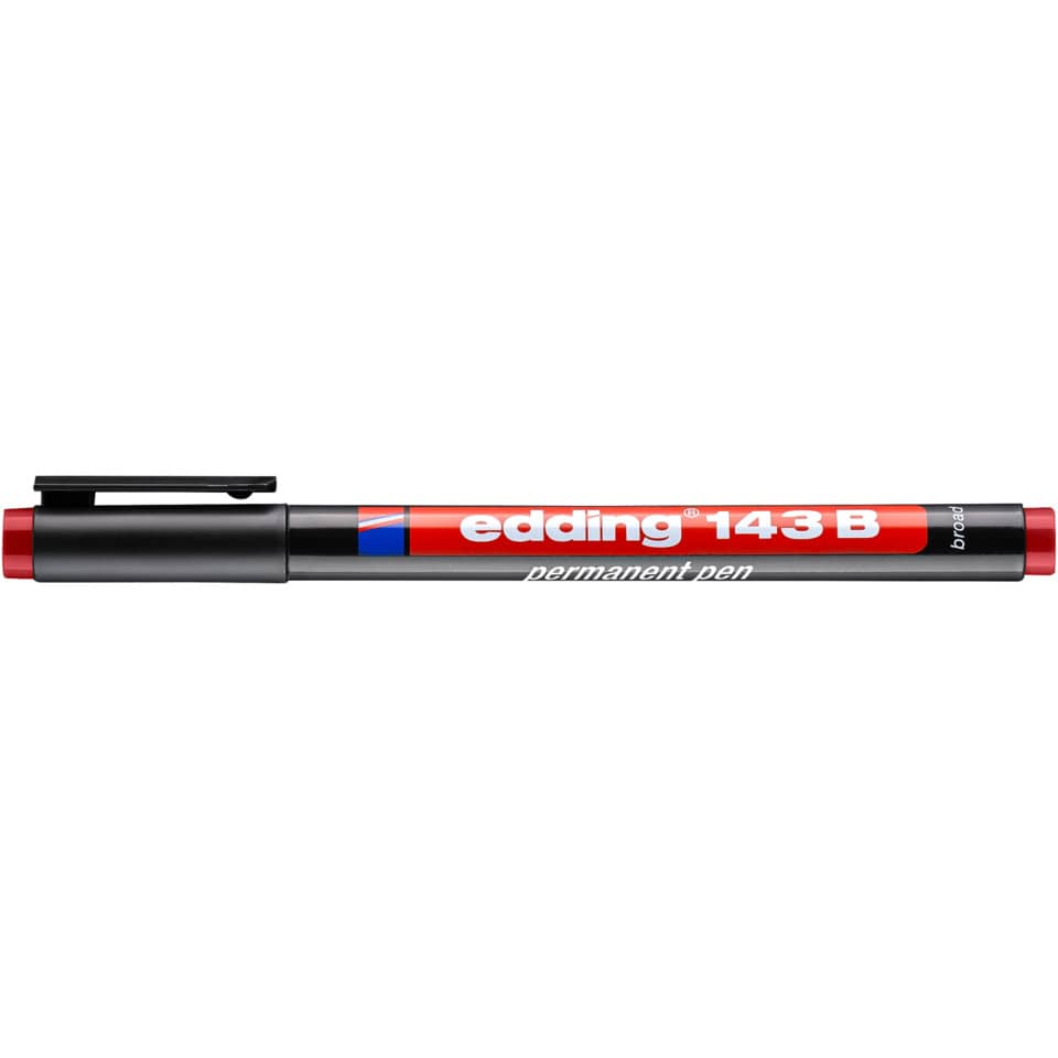 Permanentmarker 143B, 1-3 mm, rot EDDING 143 002 EDDING 4-143-002 permanent