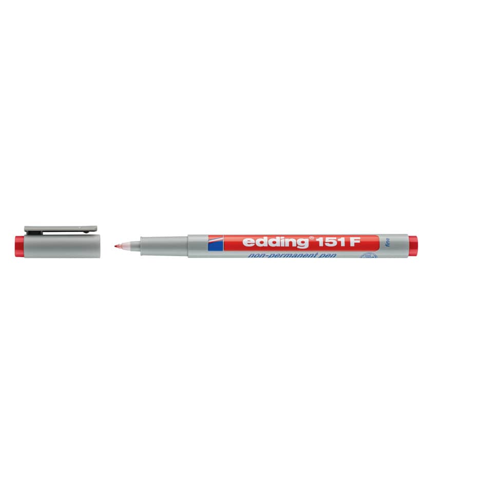 Folienstift 151F non-permanent, 0,6mm, rot EDDING 151 002 EDDING 151 002 non permanent